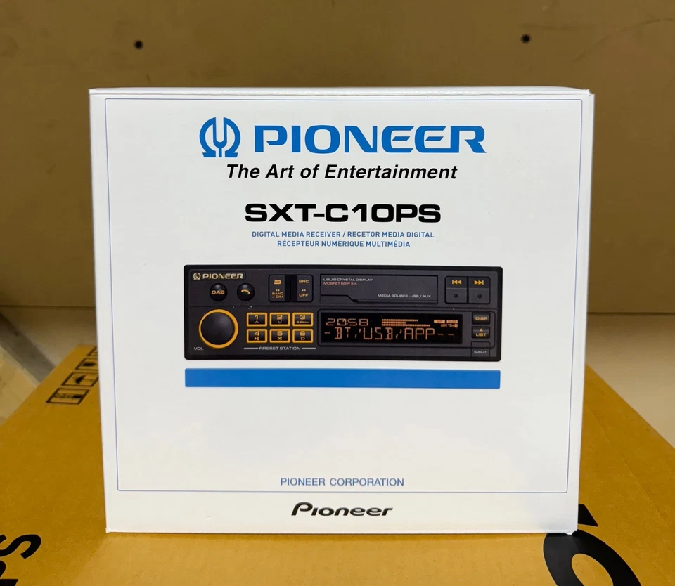 Pioneer SXT-C10PS Retro Tape Deck Style Bluetooth DAB USB Aux Tuner Car Stereo