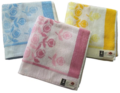 Möve Vintage 3 süße Handtücher Frottee Handtuch Retro W. Germany 60er 70er - Bild 1 von 4