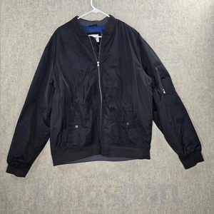 Old Navy Mens Black Bomber Jacket XXL - Picture 1 of 7