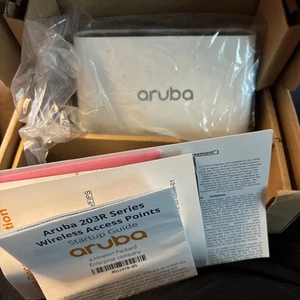 HP ARUBA AP-203RP (US) APINP203 WIRELESS ACCESS POINT WHITE JY722A - Picture 1 of 3