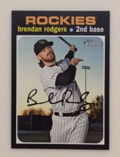 Brendan Rodgers 2020 Topps Heritage #44  Colorado Rockies