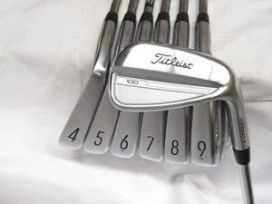 Used Titleist T100 Iron Set 4-PW TT AMT Tour White S300 Stiff Flex Steel Shafts - Picture 1 of 9