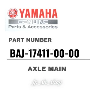 YAMAHA Genuine OEM Parts AXLE MAIN BAJ-17411-00-00 for WR250F - Picture 1 of 1