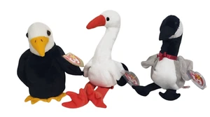 Ty Beanie Babies Collection Stilts Baldy Loosy Beanbag Plush Stuffed Animals - Picture 1 of 17