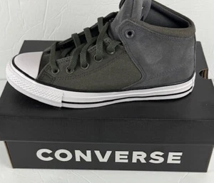 Converse Chuck Taylor All Star High Street Gamuza y Lona-Verde Cueva-Mujer Talla - Imagen 1 de 9