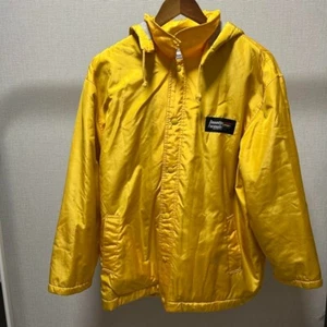 Benetton Formula1 Nylon Jacket Hooded Parka Blouson F1 Yellow M - Picture 1 of 11