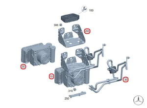 Original Mercedes-Benz A2973200702 Compressor, Air Suspension Rear EQS C297 New - Picture 1 of 7