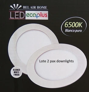 Lote Pax 2 Uds. Downlight panel LED Circular 18W Garantía 2 años. Envío en 24h - Imagen 1 de 2