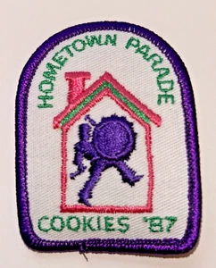 Vintage 1987 Girl Scout "Hometown Parade Cookies '87" Patch - unbenutzt - Bild 1 von 1