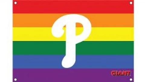 Philadelphia Phillies Pride Night Flag 2018 Giveaway /1,500 Cover
