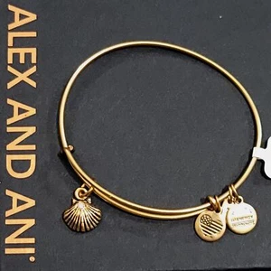 Alex And Ani Sea Shell II Charm Bracelet - Picture 1 of 8