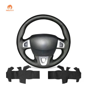 Cubierta negra de cuero sintético para Renault Megane Scenic Kangoo Fluence - Imagen 1 de 8