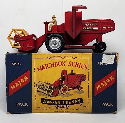 Vintage Matchbox Lesney Major Pack No. 5 Massey Ferguson 780 Special Mint in Box - Image 1 of 4