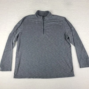 Tommy Bahama Sweater Mens 2XL XXL Dark Gray Quarter Zip Sweatshirt Modal - Picture 1 of 11