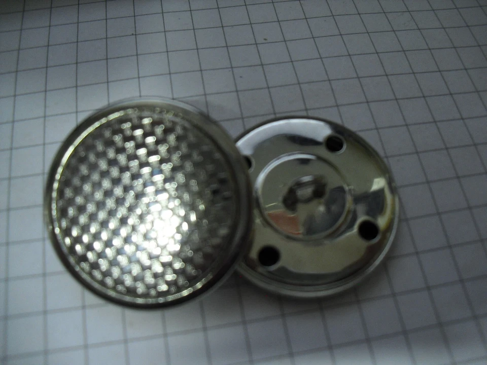 Trachten-Knöpfe 6 Stück Metall silber 28mm mit Muster Restposten !!! - Bild 1 von 1