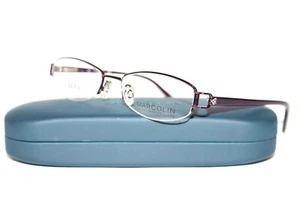 NEW MARCOLIN CHLOE MA7312 081 PURPLE AUTHENTIC EYEGLASSES 50-18-135 MM W/ CASE - Picture 1 of 7