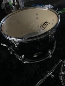 Ludwig 12” ROCKER BLACK Wrap Around Wood With Crome Finish Plus - Picture 1 of 6