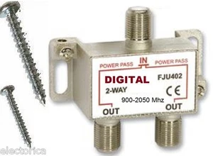 2.5 Ghz 2-WAY DIGITAL COMBINER SPLITTER HD TV/DTV OTA ANTENNA HDTV UHF VHF - Picture 1 of 2