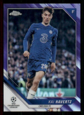 2021-22 Topps Chrome UEFA Champions League Purple #74 Kai Havertz /250 - Image 1 of 2