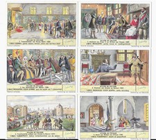 LIEBIG TRADE CARDS, WILLIAM THE SILENT 1953 Set of 6 Cards (S1569 Dutch).