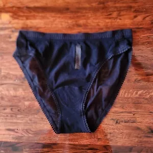 Gossamer transparentes schwarzes Höschen Damen Small Nylon Unterwäsche Panty - Bild 1 von 6