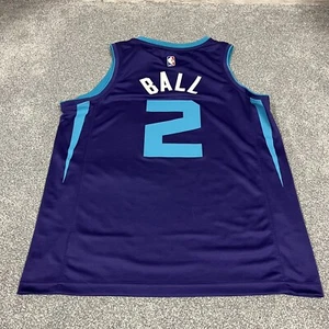 LaMelo Ball #2 Fanatics Size M Charlotte Hornets Jersey Purple - Picture 1 of 9