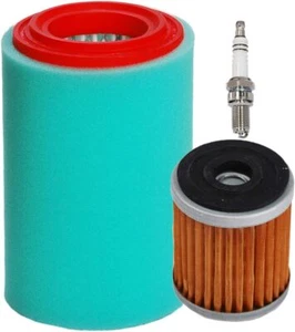 Air Filter & Oil Filter Spark Plug kit For Yamaha Big Bear 400 YFM400 YFM400FB - Foto 1 di 9