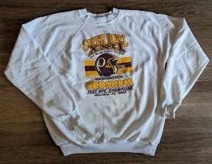 Vintage 1988 Redskins Commanders NFC Champions Superbowl XXII Sweatshirt mit Rundhalsausschnitt - Bild 1 von 7