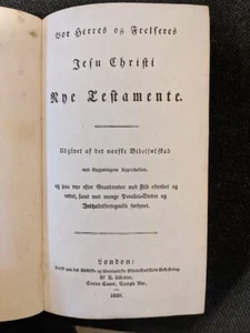 Vor Herres og Frelsers Jesu Christi Nye Testamente  1828 norwegian new testament - Imagen 1 de 6