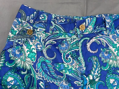 Ralph Lauren铐边弹力棉质百慕大短裤。 Paisley,尺寸 6。 令人惊叹!! — 第 1/4 张图片