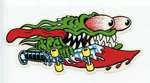 Santa Cruz Skateboards Slasher Sword Sticker 6.25" x 3.25" Decal - Picture 1 of 1