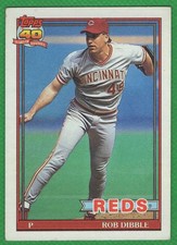 Rob Dibble - 1991 Topps #662 - Cincinnati Reds Baseball Card