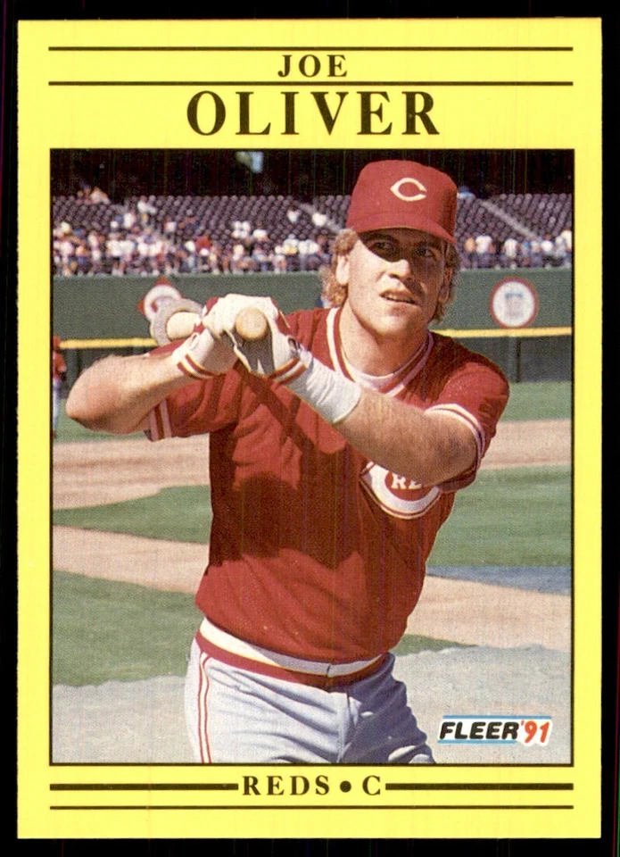 1991 Fleer Joe Oliver Cincinnati Reds #75 - Image 1 of 2