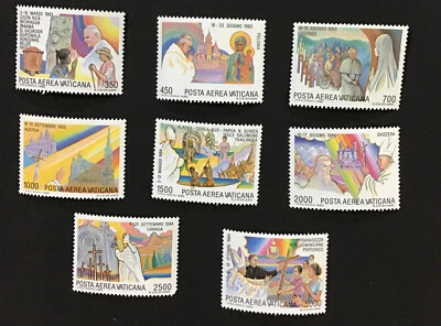 Vatican City 1986 XF MNHSc# C75-C82 Complete Set (W18) - Image 1 of 2
