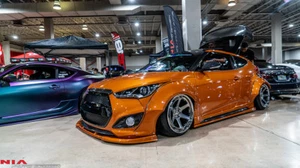 Front NIA Splitter lip kit bodykit chin spoiler for the Hyundai Veloster Painted - Foto 1 di 7