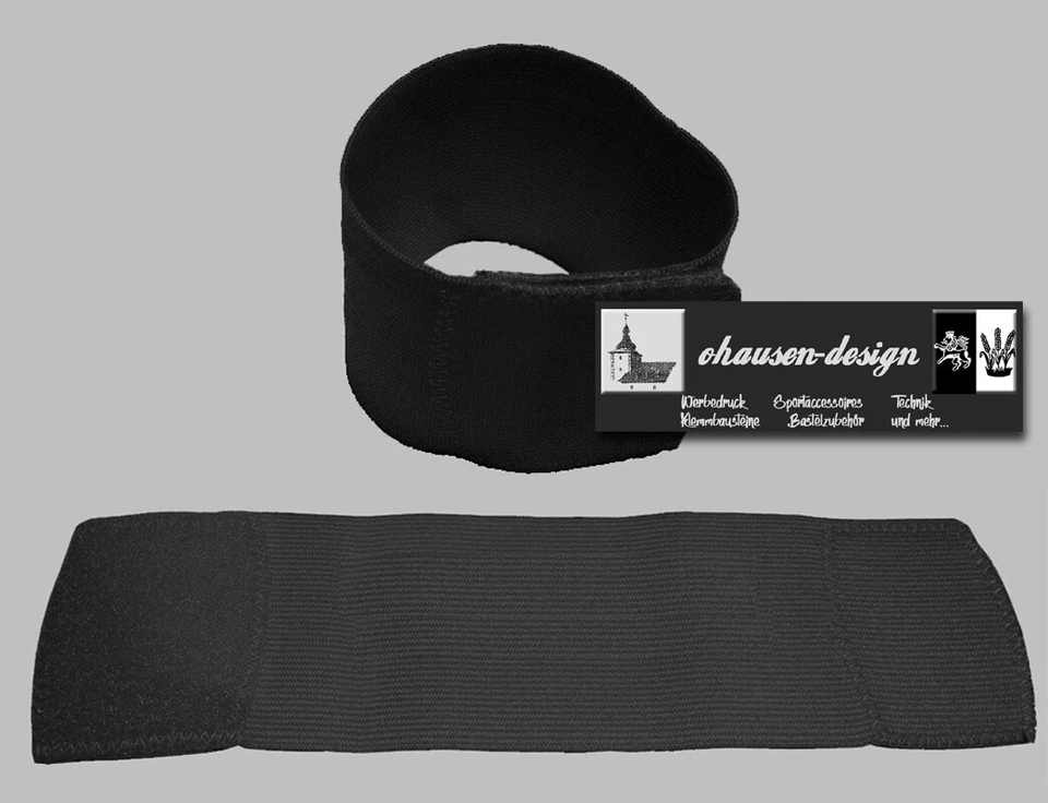 Schienbeinschonerhalter mit Klettverschluss schwarz Uni Stutzenhalter Fußball