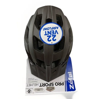 Casco de bicicleta Zefal Pro Sport juvenil negro edades 8+ 22 ventilación seguridad ligera Foto 1 de 4