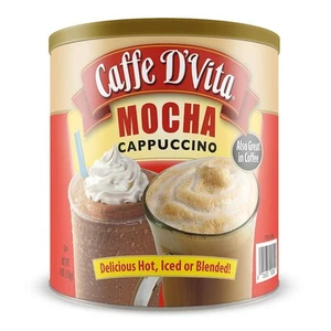 Caffe D’Vita Mocha Cappuccino 4 lb can (64 oz) - Picture 1 of 4