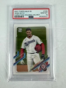 2021 Topps 3D On-Demand Juan Soto #330 Image Variation Short Print/ SSP- PSA 10 - Picture 1 of 2