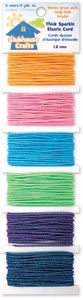 Sulyn Clubhouse Crafts Cordoncino Elastico - Spessa Scintillante - 3yd Ciascuno di 6 Colori - 8900E - Foto 1 di 1