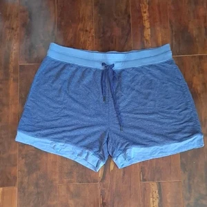 Pantaloncini donna Felina blu comodi morbidi taglia large - Foto 1 di 3