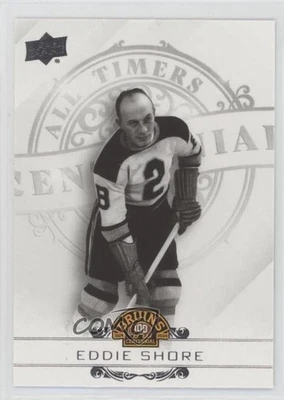 2023 Upper Deck Boston Bruins Centennial All-Timers SP Eddie Shore #100-44 HOF - Image 1 of 2