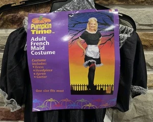 Vintage Adult French Maid Women's Costume. Still NWT. By Pumpkin Time. Kmart - Picture 1 of 7
