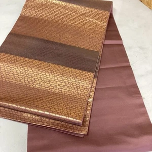 Japanese kimono accessories obi belt for women brown simple elegant beautiful - Picture 1 of 5