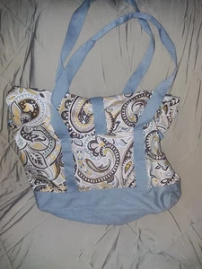 31 Thirty one fold over weekender bag beach picnic Parisian Garden - Picture 1 of 3