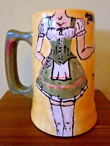 Hansel ama a Gretel hecho a mano ¿Ya? Taza de café Studio Pottery o Beer Stein COMO NUEVA - Imagen 1 de 3