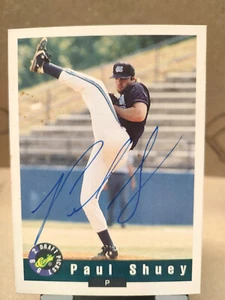1992 Classic Draft Picks #2 Paul Shuey UNC AUTOGRAPH - Picture 1 of 2