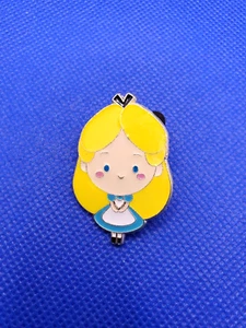 Alice Wonderland Disney Trading Pin Big Head Lapel Pin Badge Chibi - Picture 1 of 4