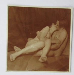 Altes Foto künstlerischer Akt um 1930 / Aus alten Fotografen Nachlass (18) - Bild 1 von 2