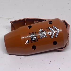 Lego Dark Orange Vehicle, Tipper Drum 3 x 6 x 10 2 pieces with stickers - Picture 1 of 2